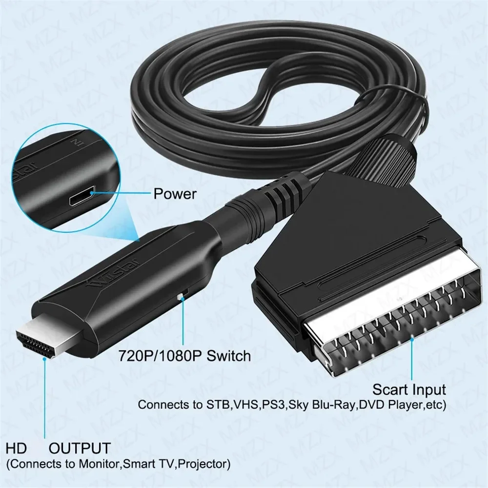 Scart to HDMI-compatible & HDM - Scart To Hdmi ulasan dan harga