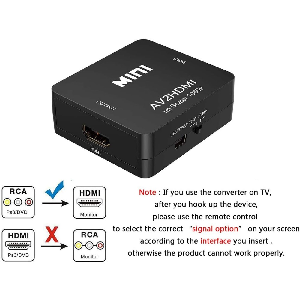 1080P RCA AV To HDMI Converter - Retro Gaming N64 ulasan dan harga